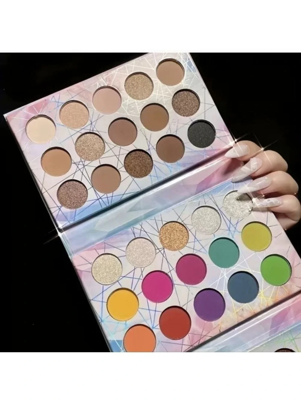 Eyeshadow Palette 45 Color Pearly Matte Shimmer Finish Multiple Shades